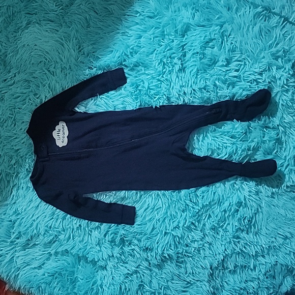 Joe fresh " Little dreamer" Footed sleeper in Navy - Picture 1 of 4